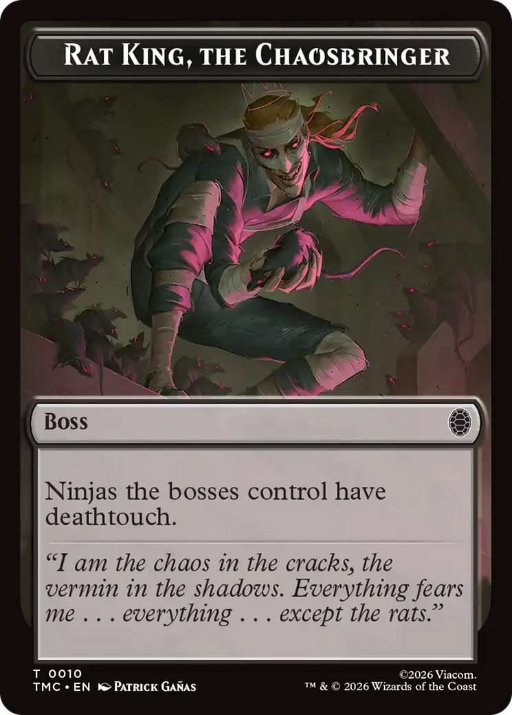 Rat King, The Chaosbringer [Teenage Mutant Ninja Turtles Commander Tokens] | Total Play