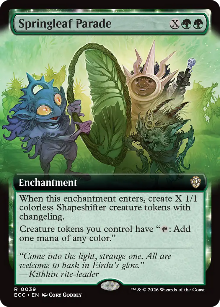 Springleaf Parade (Extended Art) [Lorwyn Eclipsed Commander] | Total Play