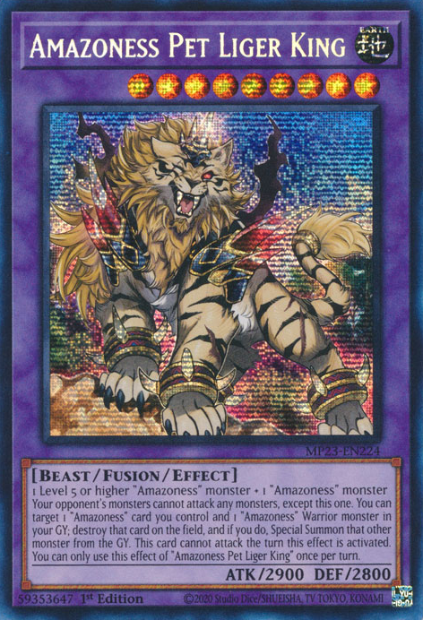 Amazoness Pet Liger King [MP23-EN224] Prismatic Secret Rare | Total Play