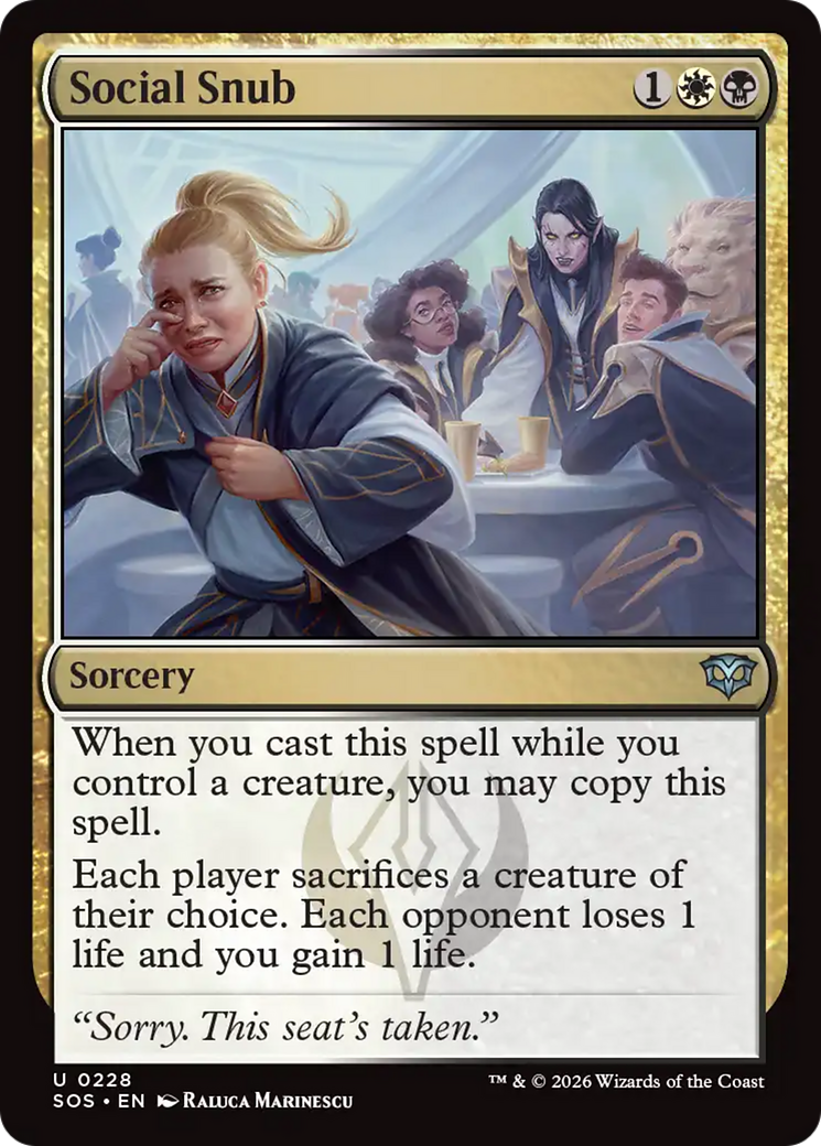 Social Snub [Secrets of Strixhaven] | Total Play