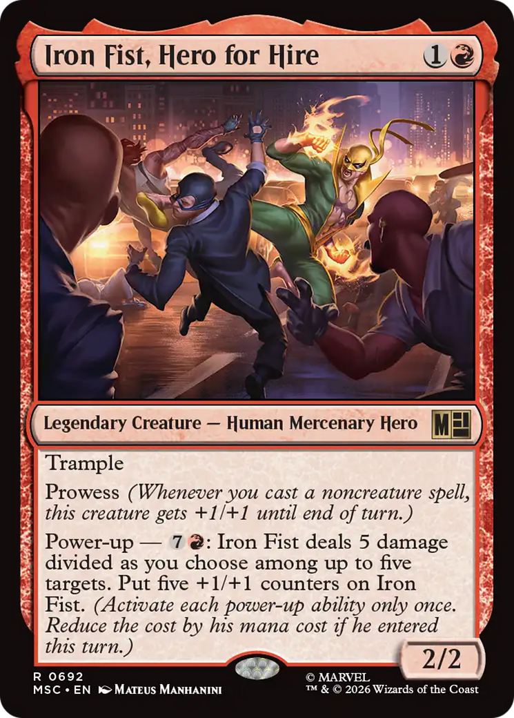 Iron Fist, Hero for Hire [Marvel Super Heroes Commander] | Total Play