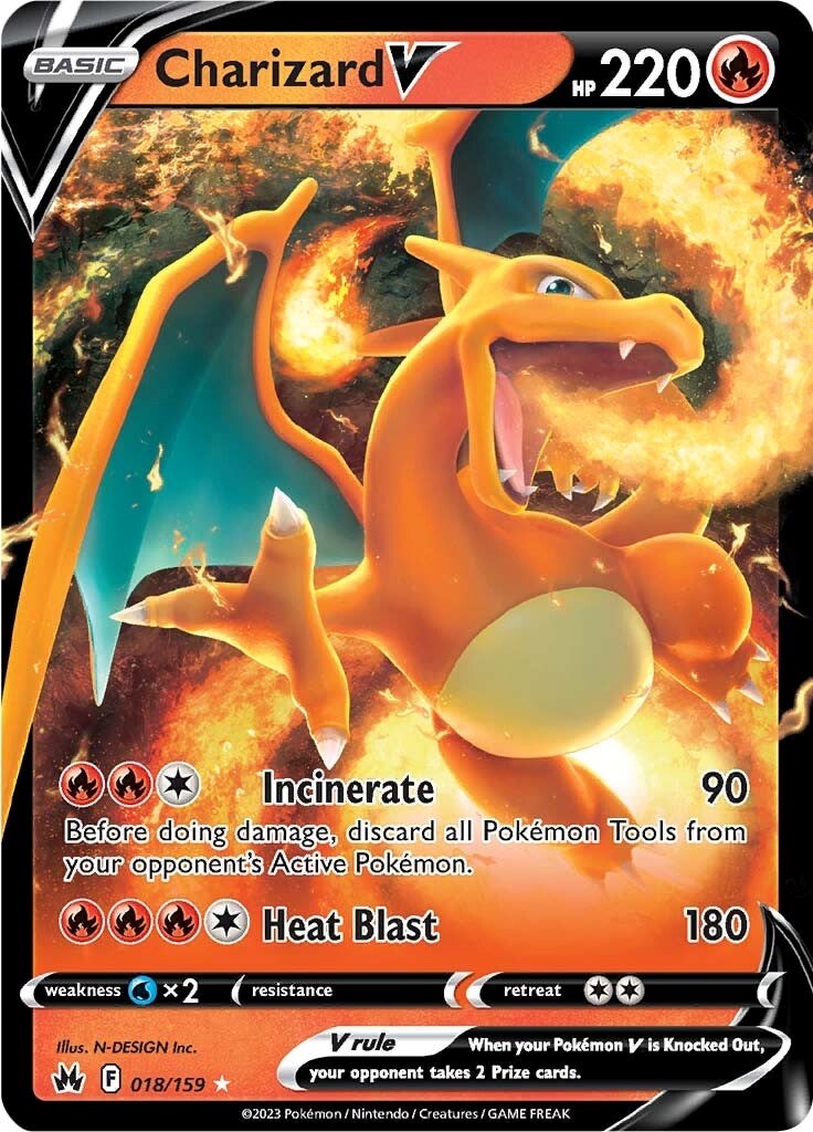 Charizard V (018/159) [Sword & Shield: Crown Zenith] | Total Play