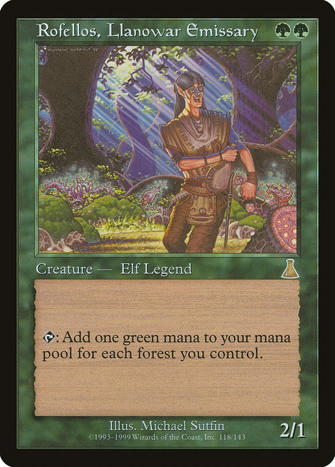 Rofellos, Llanowar Emissary [Urza's Destiny] | Total Play