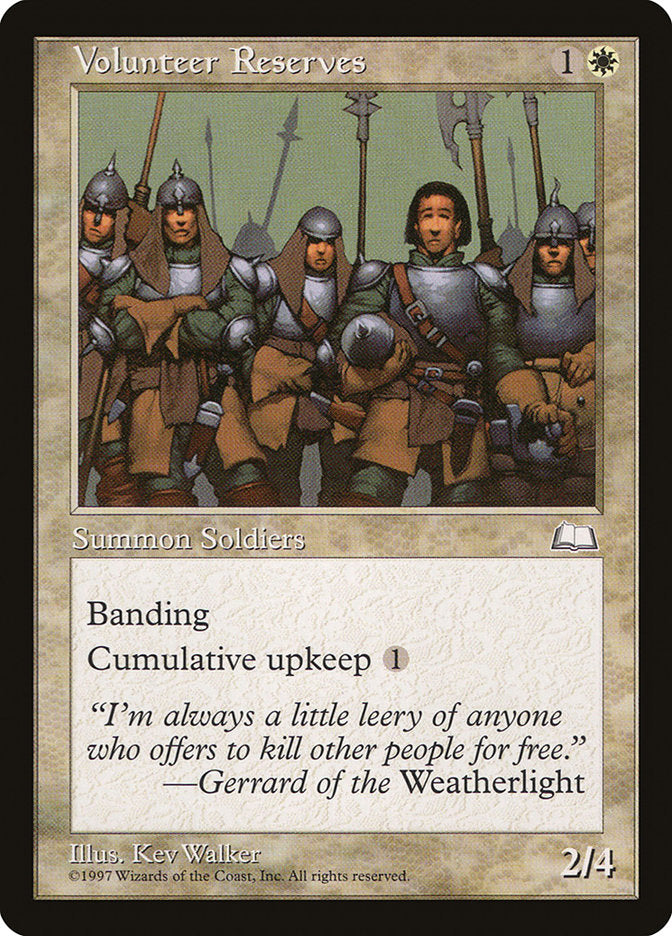 Volunteer Reserves [Weatherlight] | Total Play