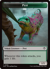 Fractal (0005) // Pest (0009) Double-Sided Token [Secrets of Strixhaven Tokens] | Total Play