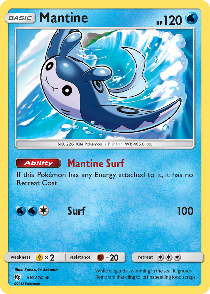 Mantine (58/214) [Sun & Moon: Lost Thunder] | Total Play