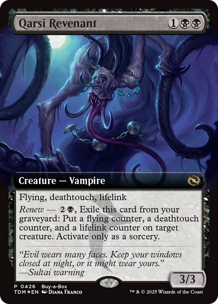 Qarsi Revenant (Extended Art) (Buy-A-Box) [Tarkir: Dragonstorm Promos] | Total Play