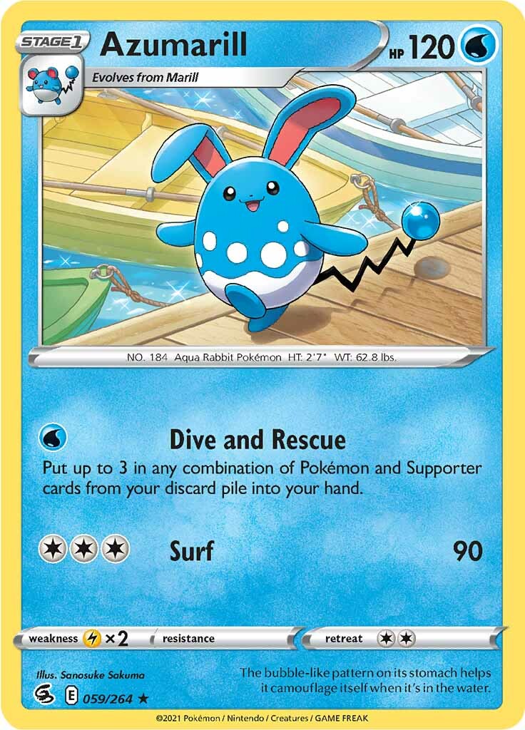 Azumarill (059/264) [Sword & Shield: Fusion Strike] | Total Play