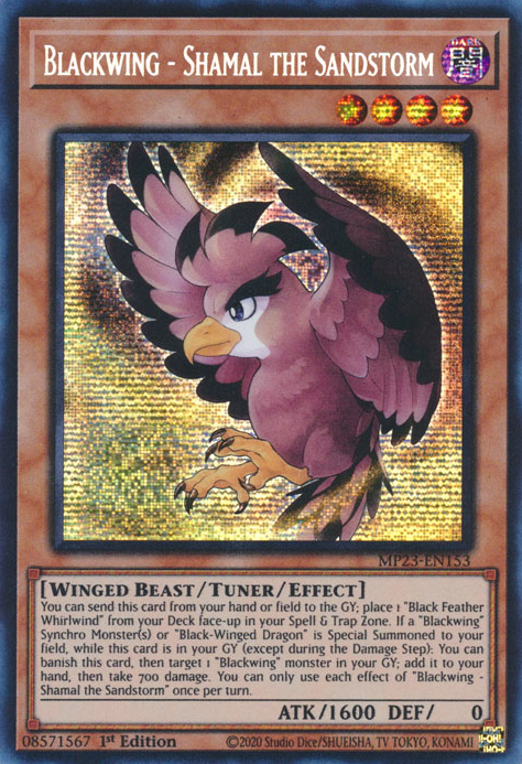 Blackwing - Shamal the Sandstorm [MP23-EN153] Prismatic Secret Rare | Total Play