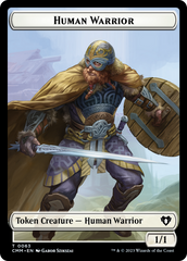 Human Warrior // Zombie Army Double-Sided Token [Commander Masters Tokens] | Total Play