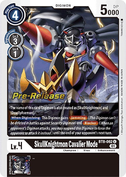 SkullKnightmon: Cavalier Mode [BT8-062] [New Awakening Pre-Release Cards] | Total Play