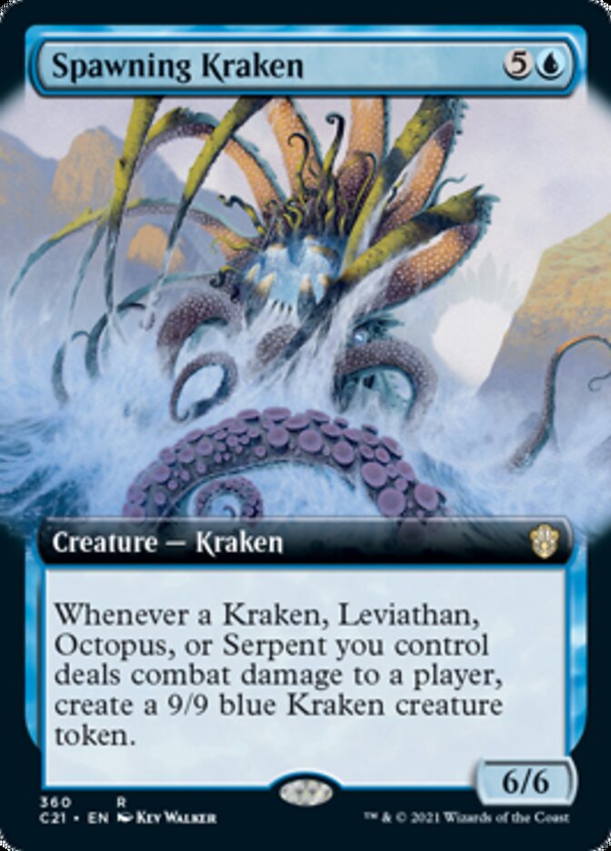 Spawning Kraken (Extended Art) [Commander 2021] | Total Play