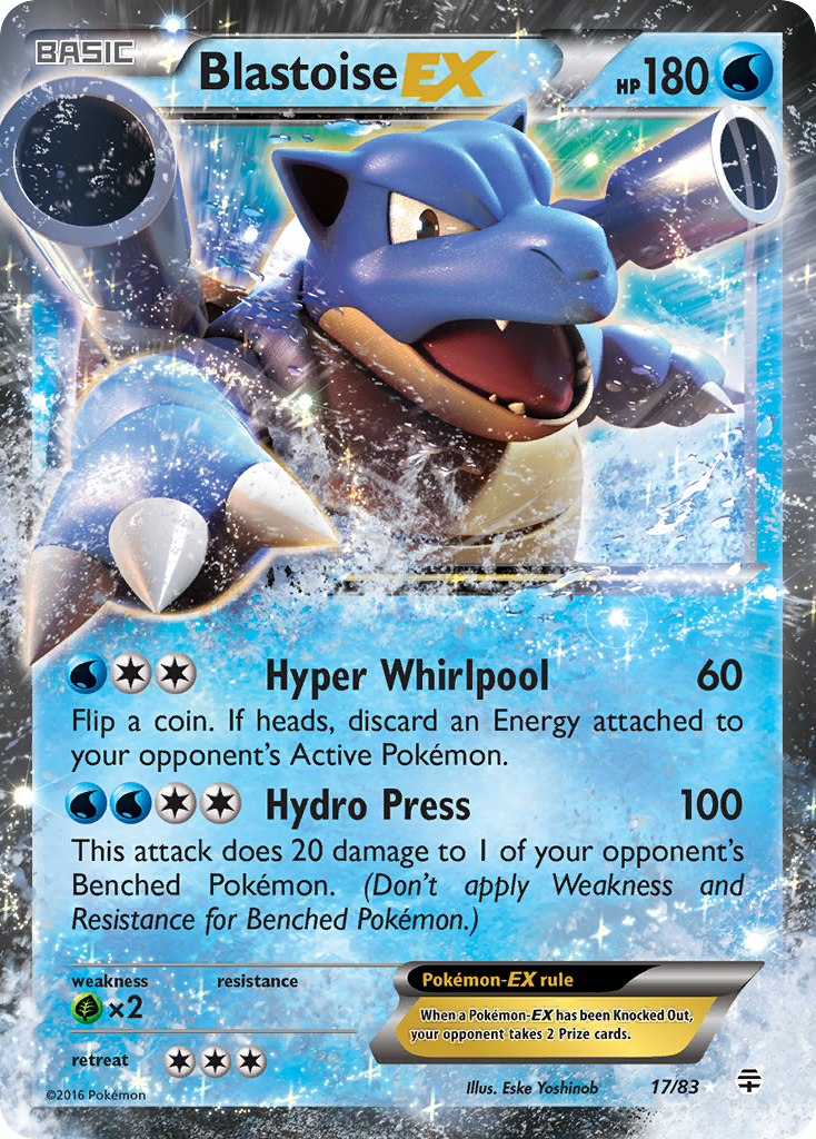 Blastoise EX (17/83) [XY: Generations] | Total Play