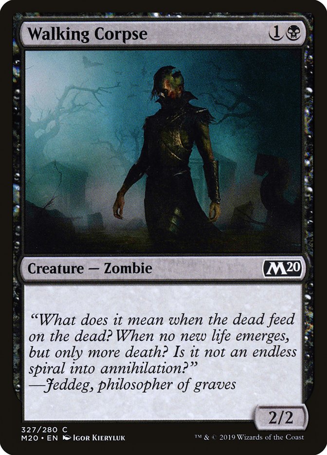 Walking Corpse [Core Set 2020] | Total Play
