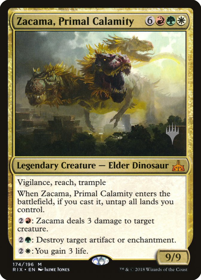 Zacama, Primal Calamity (Promo Pack) [Rivals of Ixalan Promos] | Total Play