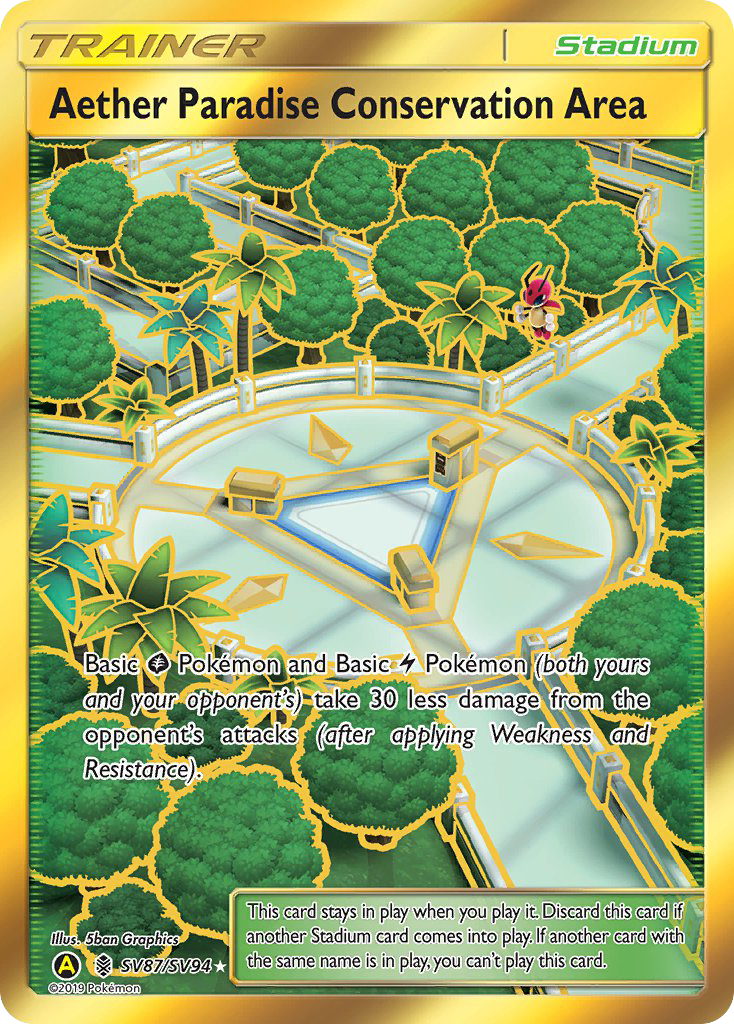 Aether Paradise Conservation Area (SV87/SV94) [Sun & Moon: Hidden Fates - Shiny Vault] | Total Play