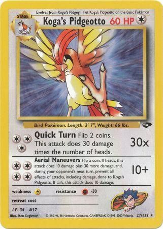 Koga's Pidgeotto (27/132) [Gym Challenge Unlimited] | Total Play