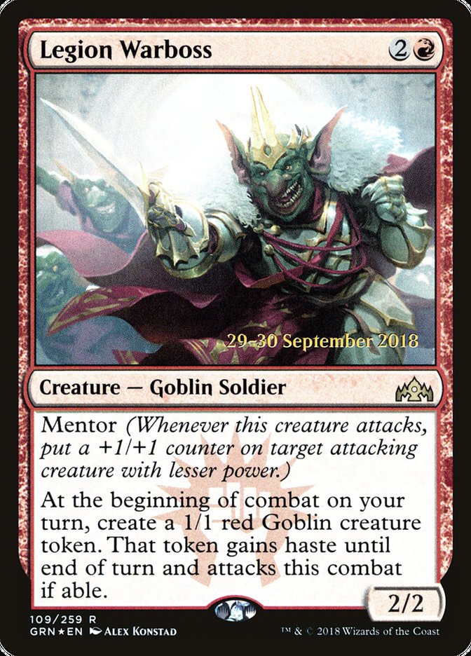Legion Warboss [Guilds of Ravnica Prerelease Promos] | Total Play