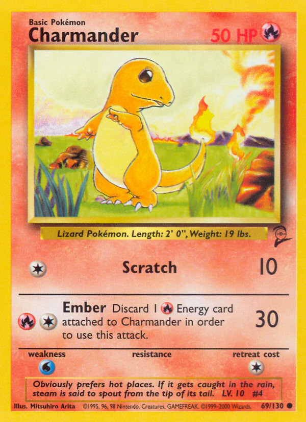 Charmander (69/130) [Base Set 2] | Total Play