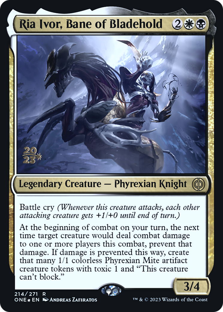 Ria Ivor, Bane of Bladehold [Phyrexia: All Will Be One Prerelease Promos] | Total Play