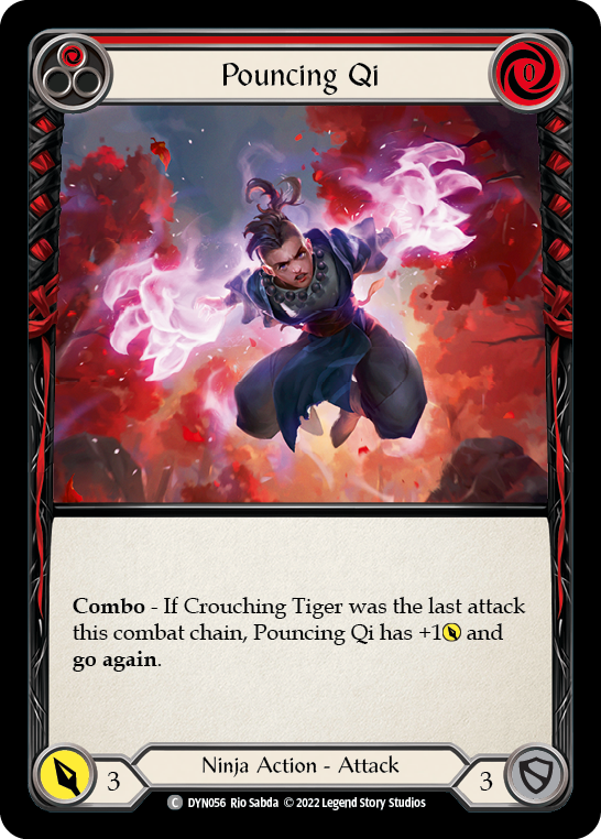 Pouncing Qi (Red) [DYN056] (Dynasty) | Total Play