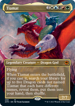 Tiamat (Borderless Alternate Art) [Dungeons & Dragons: Adventures in the Forgotten Realms] | Total Play