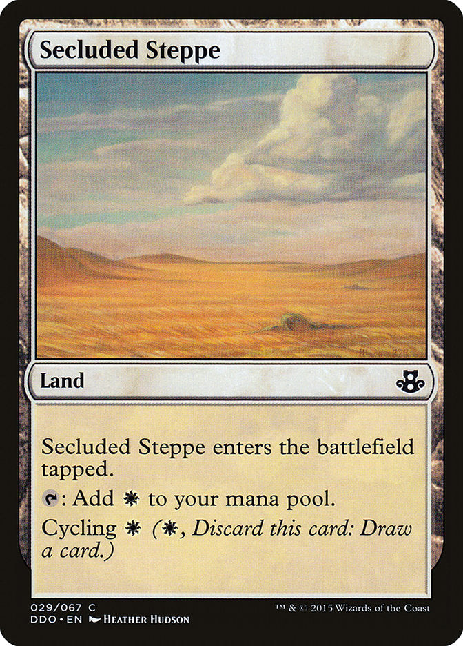 Secluded Steppe [Duel Decks: Elspeth vs. Kiora] | Total Play