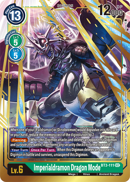 Imperialdramon Dragon Mode [BT3-111] [Release Special Booster Ver.1.5] | Total Play