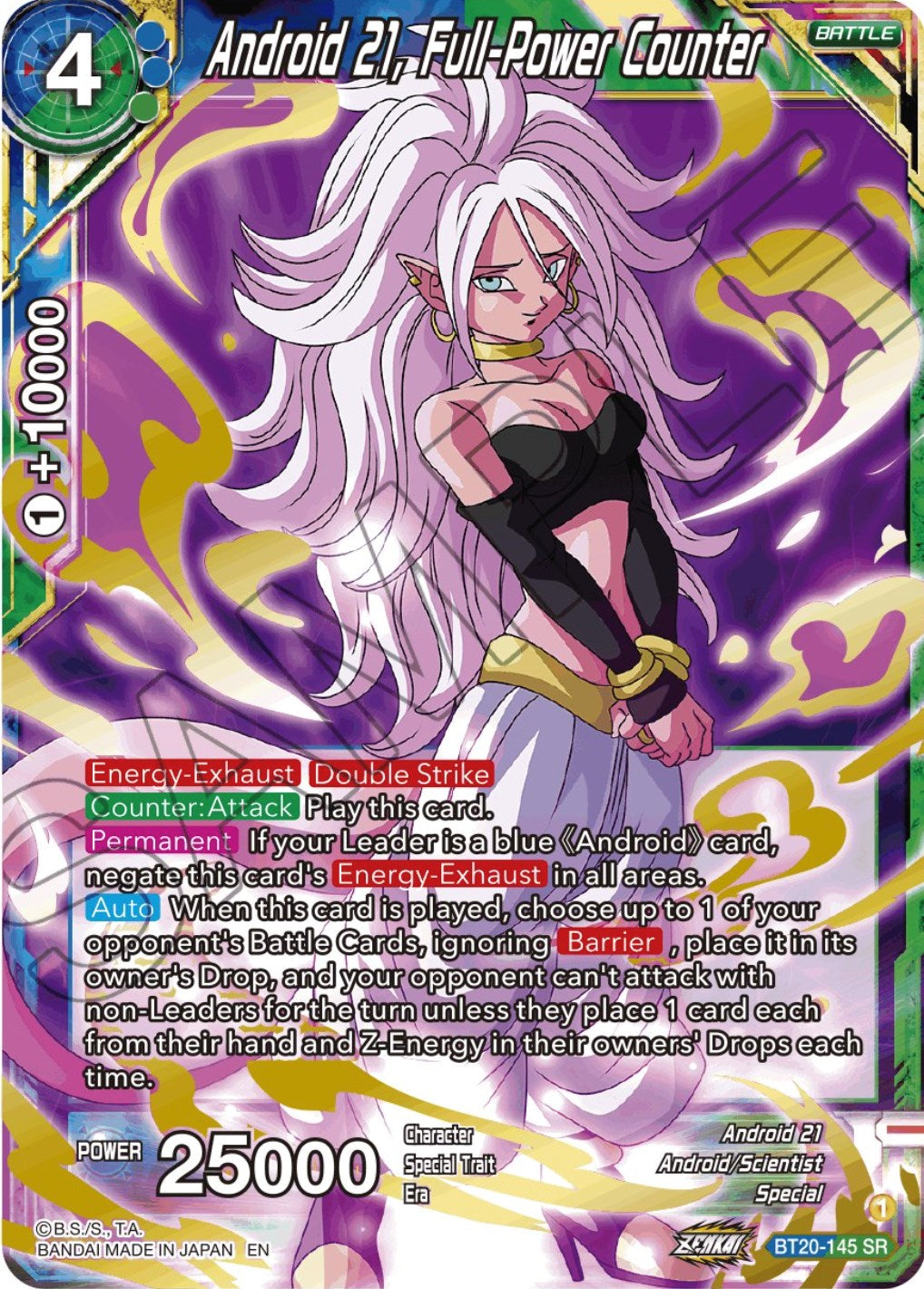 Android 21, Full-Power Counter (BT20-145) [Power Absorbed] | Total Play