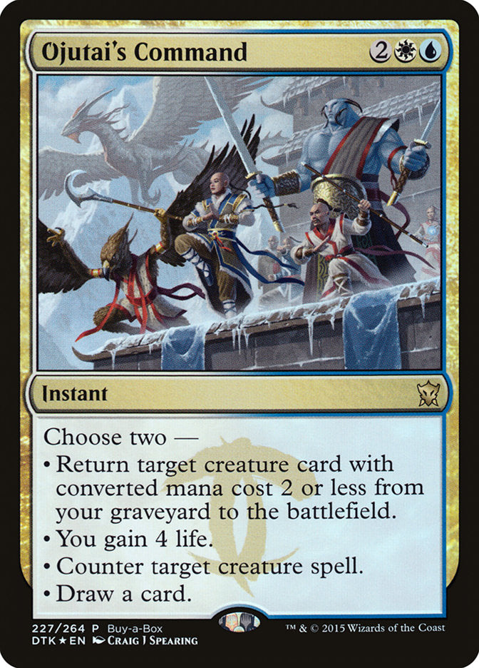 Ojutai's Command (Buy-A-Box) [Dragons of Tarkir Promos] | Total Play