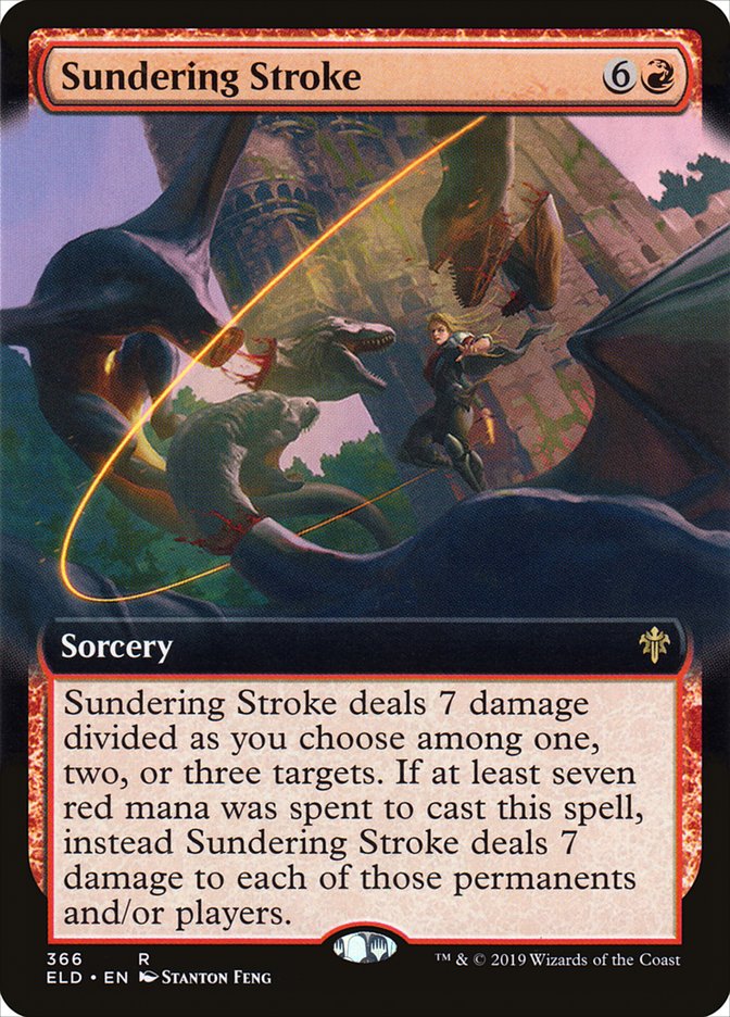 Sundering Stroke (Extended Art) [Throne of Eldraine] | Total Play