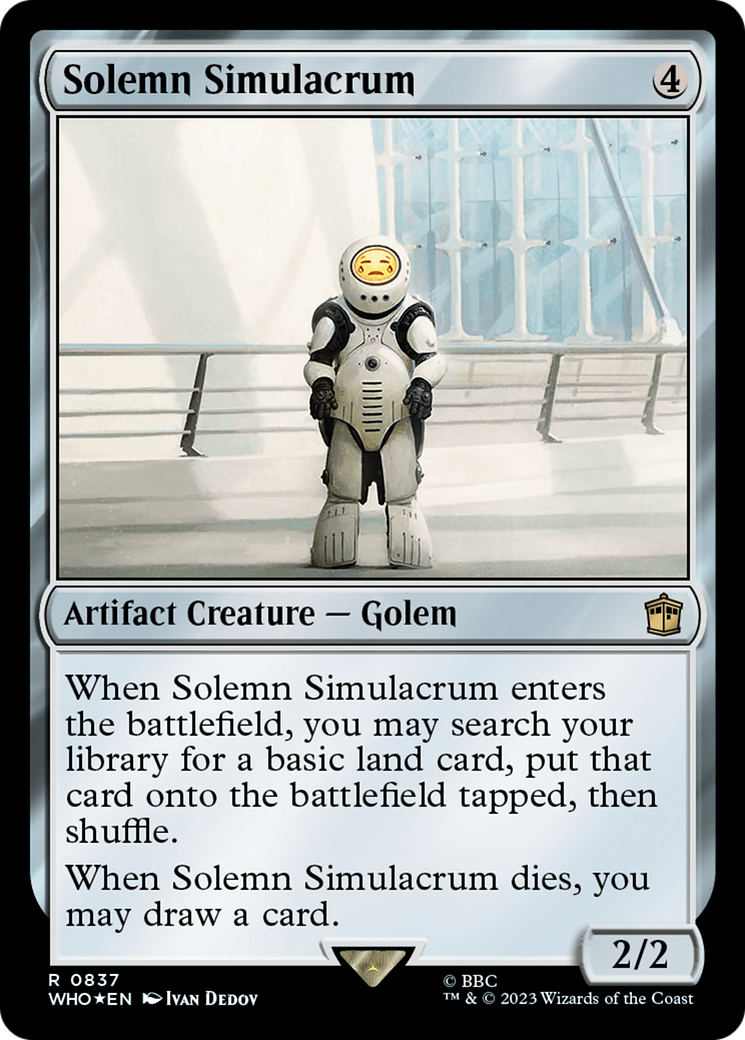 Solemn Simulacrum (Surge Foil) [Doctor Who] | Total Play