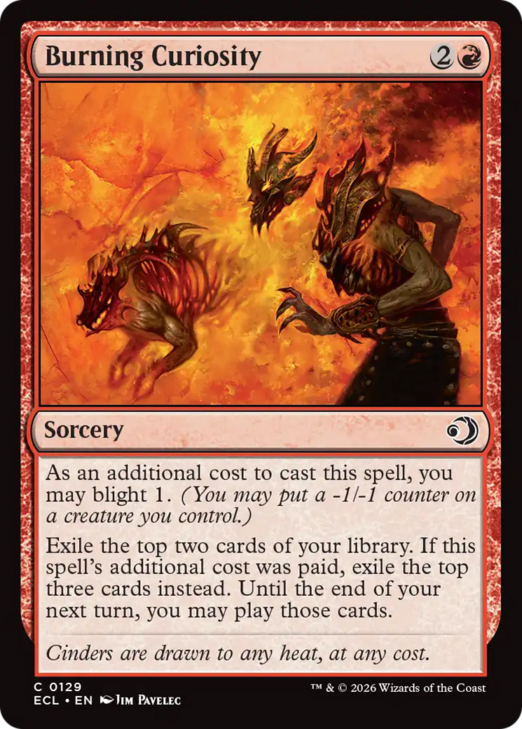 Burning Curiosity [Lorwyn Eclipsed] | Total Play