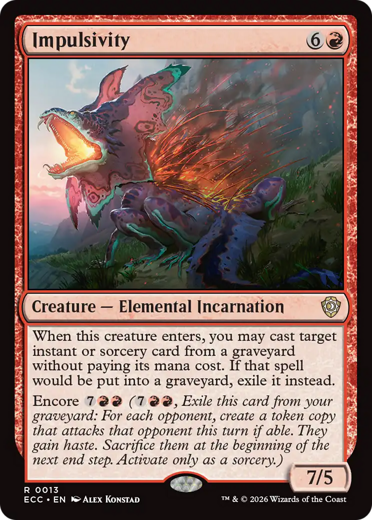 Impulsivity [Lorwyn Eclipsed Commander] | Total Play