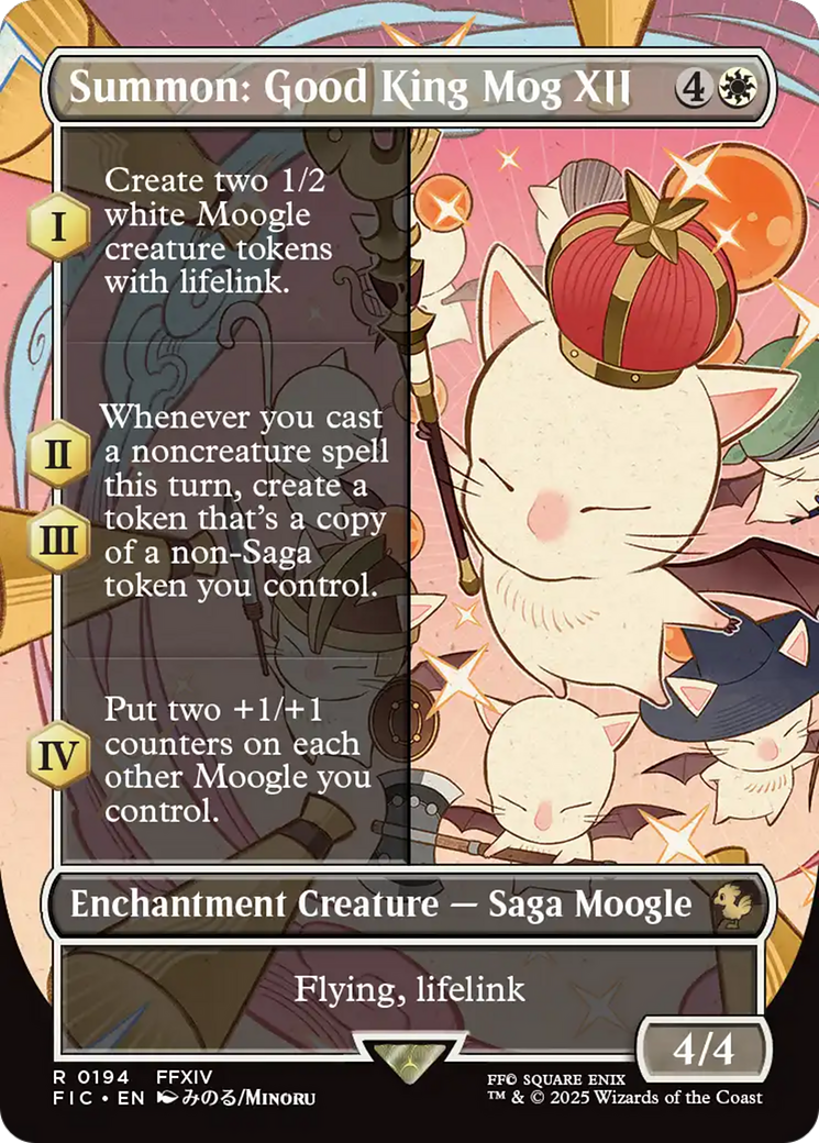 Summon: Good King Mog XII (Borderless) [FINAL FANTASY Commander] | Total Play