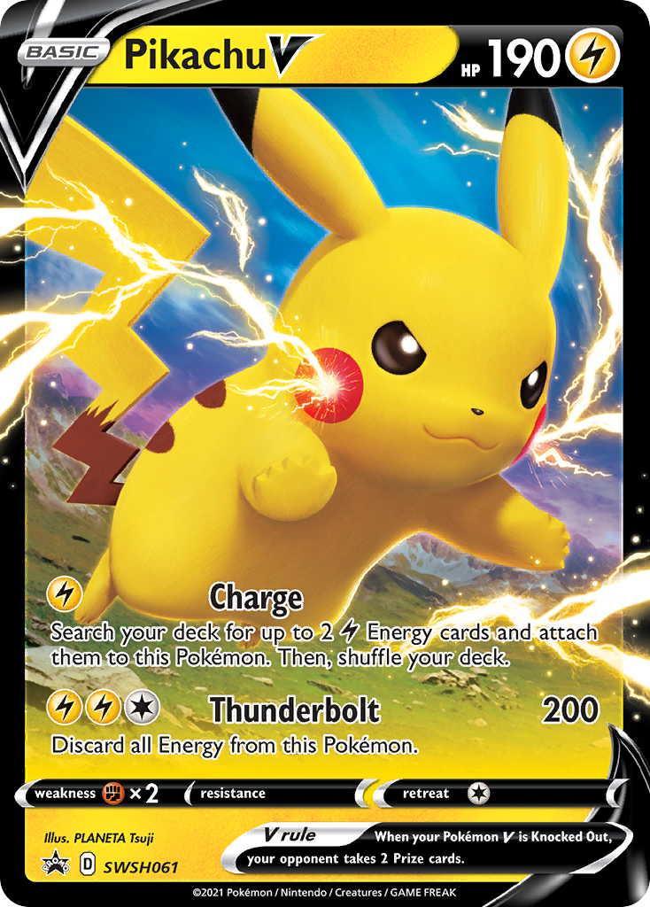 Pikachu V (SWSH061) [Sword & Shield: Black Star Promos] | Total Play