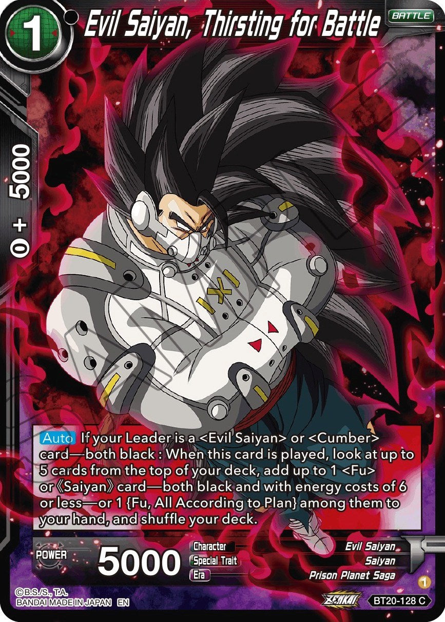 Evil Saiyan, Thirsting for Battle (BT20-128) [Power Absorbed] | Total Play
