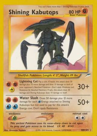 Shining Kabutops (108/105) [Neo Destiny Unlimited] | Total Play