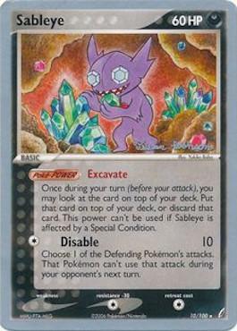 Sableye (10/100) (Intimidation - Tristan Robinson) [World Championships 2008] | Total Play