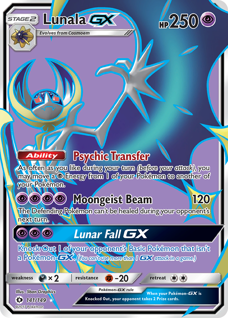 Lunala GX (141/149) [Sun & Moon: Base Set] | Total Play