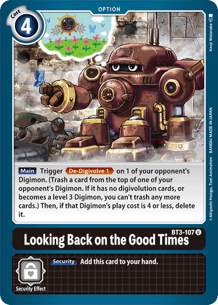 Looking Back on the Good Times [BT3-107] [Release Special Booster Ver.1.0] | Total Play