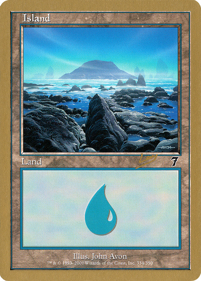 Island (rl334) (Raphael Levy) [World Championship Decks 2002] | Total Play