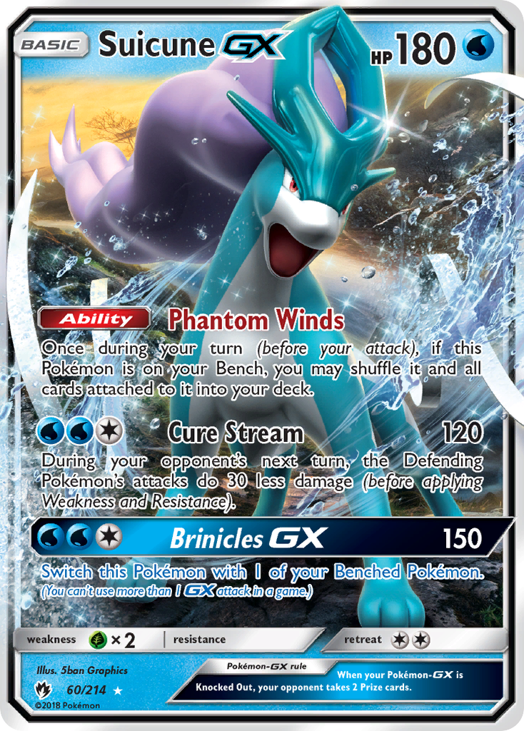 Suicune GX (60/214) [Sun & Moon: Lost Thunder] | Total Play