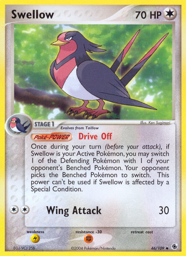 Swellow (46/109) [EX: Battle Stadium] | Total Play