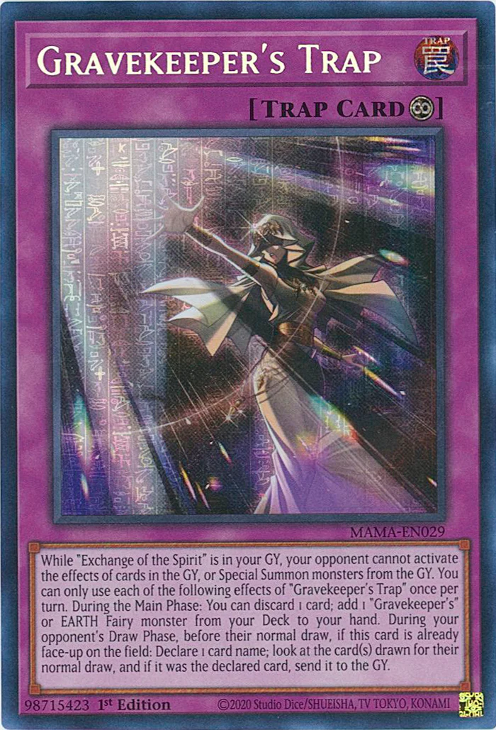 Gravekeeper's Trap [MAMA-EN029] Ultra Pharaoh's Rare | Total Play