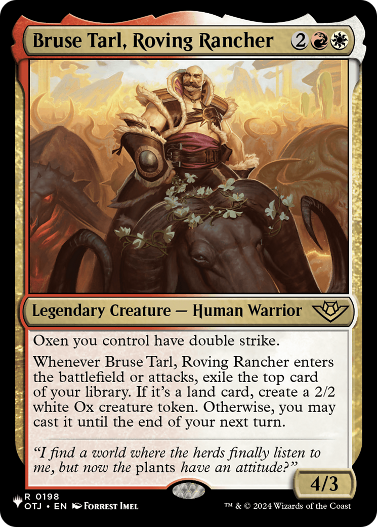 Bruse Tarl, Roving Rancher (OTJ) [The List] | Total Play