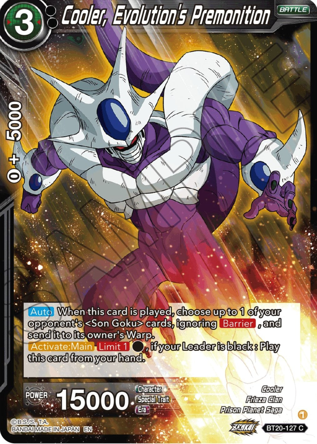 Cooler, Evolution's Premonition (BT20-127) [Power Absorbed] | Total Play