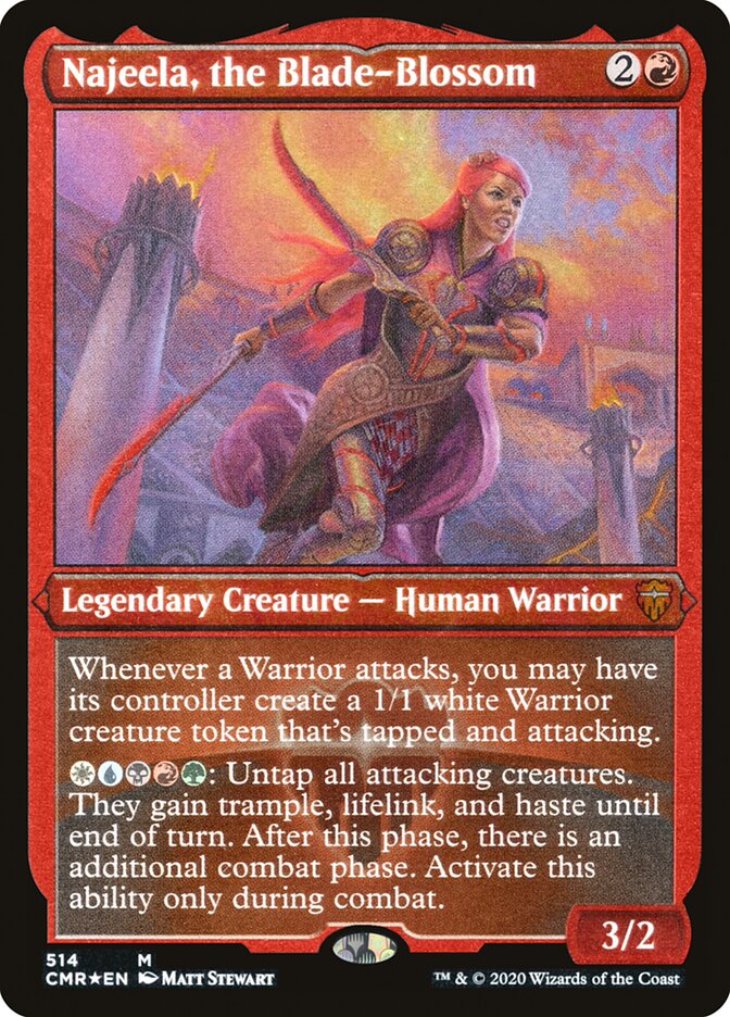 Najeela, the Blade-Blossom (Etched) [Commander Legends] | Total Play