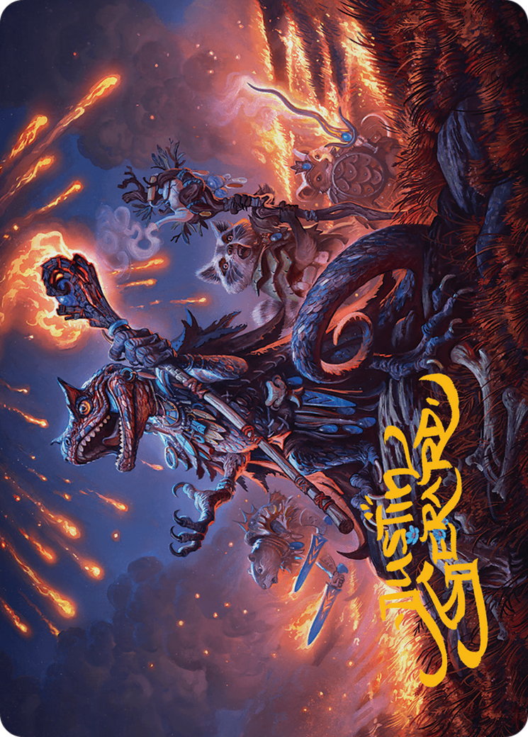 Valley Flamecaller Art Card (Gold-Stamped Signature) [Bloomburrow Art Series] | Total Play
