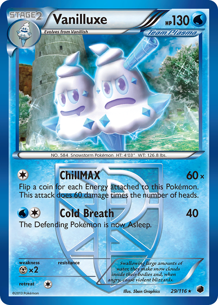 Vanilluxe (29/116) [Black & White: Plasma Freeze] | Total Play